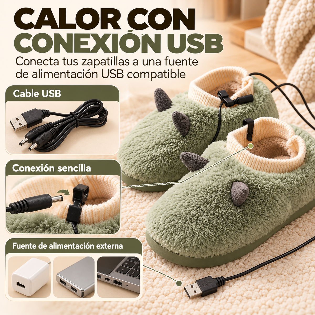Zapatillas Térmicas Eléctricas